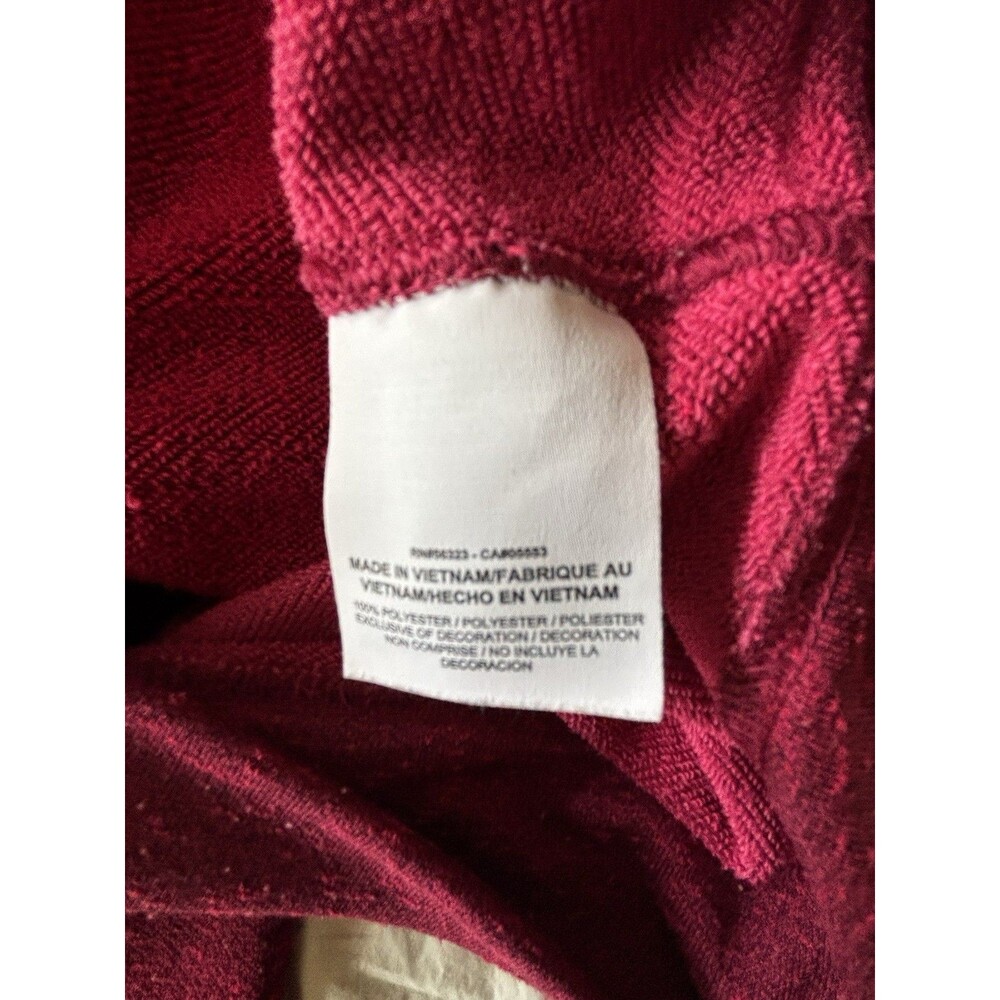 Nike Women’s Full Zip Hoodie Size Medium RED Swoosh Logo Fleece Sweatshirt - Picture 6 of 6